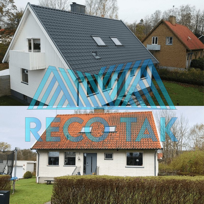 Nylagt tak på villa